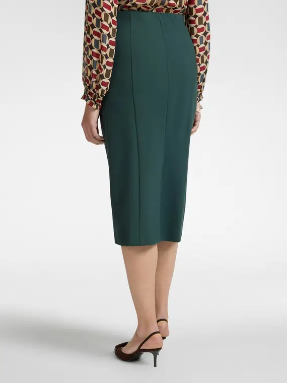 Gonna tubino in punto Milano Donna, Green (44 IT) miniatura 2