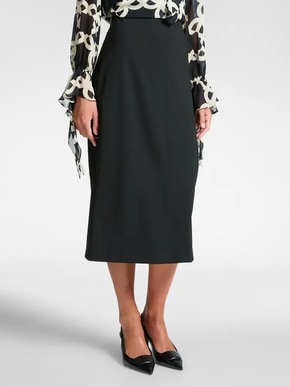 Gonna tubino in punto Milano Donna, Nero (42 IT) miniatura 3