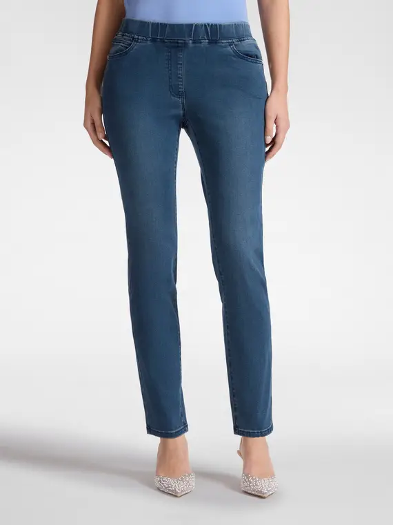 Elena Mirò Jeggings Donna Blu 4216378 miniatura 3