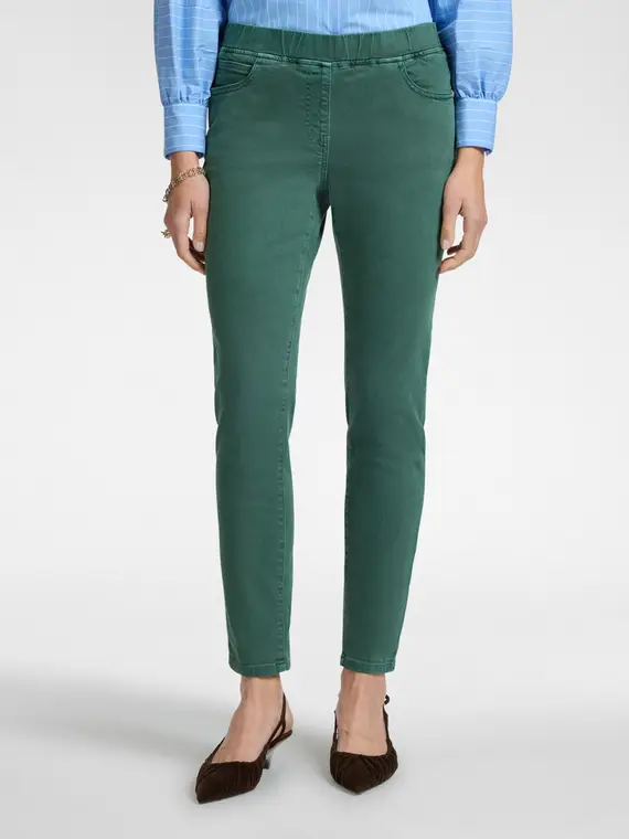 Elena Mirò Jeggings Donna Verde 2521987 miniatura 3