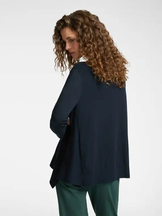 Maglia ampia con collo staccabile Donna, Blu (42 IT) miniatura 2