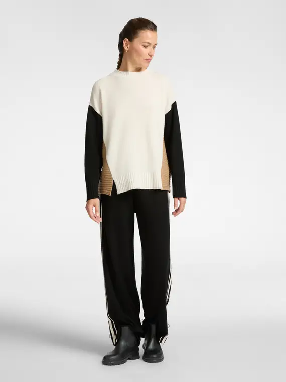 Maglia colour block Donna, Nero (42 IT) miniatura 3