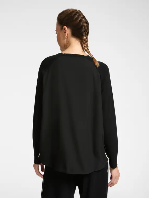 Maglia con bordi a righe Donna, Nero (42 IT) miniatura 2