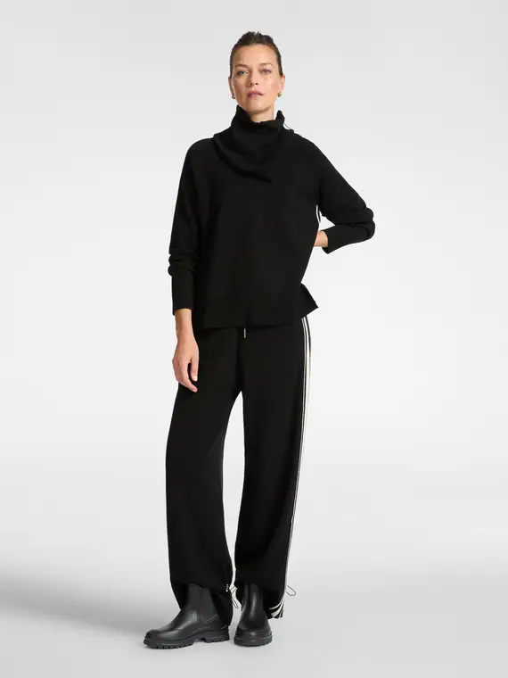 Maglia con bordi a righe Donna, Nero (42 IT) miniatura 3