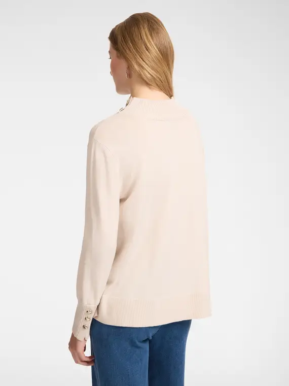 Maglia con bottoni Donna, Beige (58 IT) miniatura 2