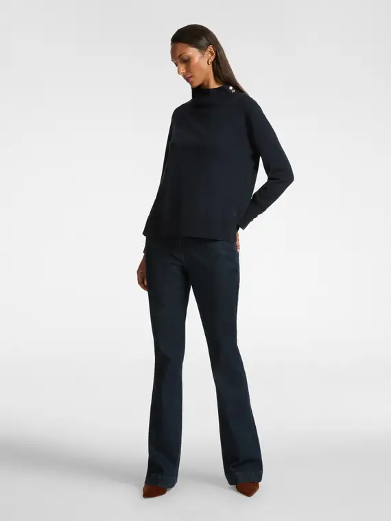 Maglia con bottoni Donna, Blu (52-54 IT) miniatura 3