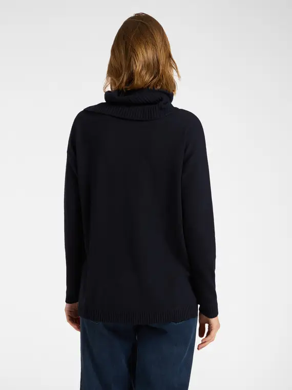 Maglia con collo staccabile Donna, Blu (52-54 IT) miniatura 2