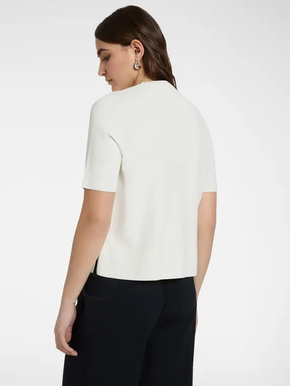 Maglia con maniche corte Donna, Bianco (58 IT) miniatura 2