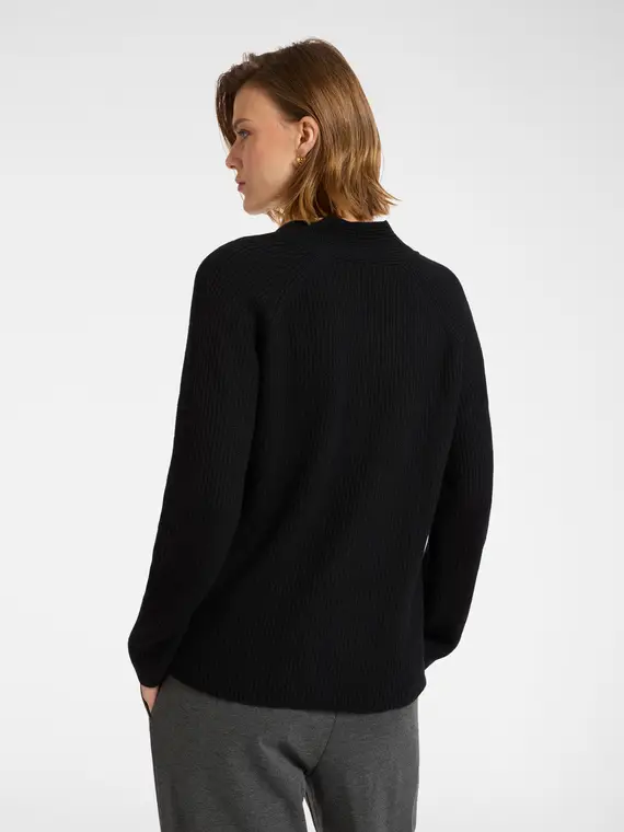 Maglia con maxi treccia Donna, Nero (42 IT) miniatura 2