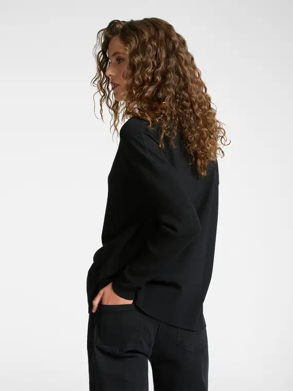 Maglia con scollo a barca Donna, Nero (42 IT) miniatura 2