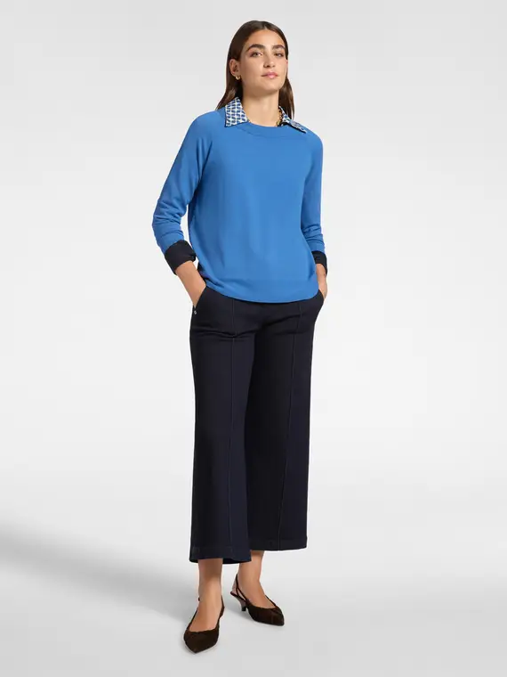 Maglia con scollo a barchetta Donna, Blu (44 IT) miniatura 3