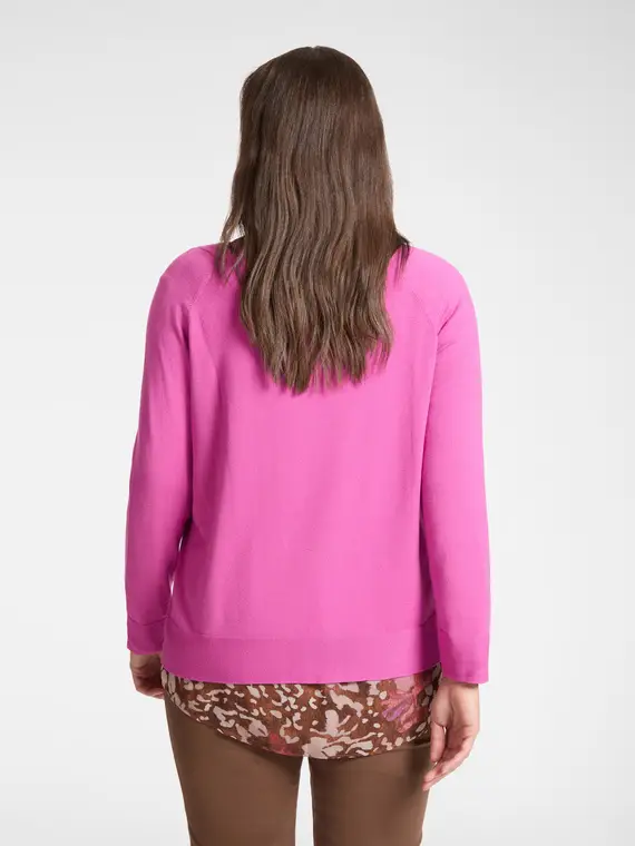 Maglia con scollo a barchetta Donna, Fucsia (44 IT) miniatura 2