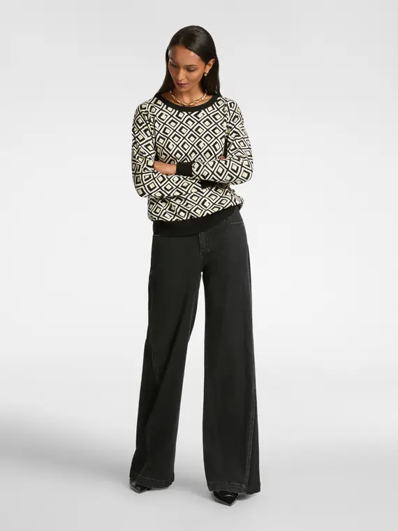 Maglia dalla stampa geometrica Donna, (46-48 IT) miniatura 3