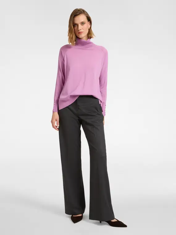 Maglia dolcevita soft touch Donna, Rosa (44 IT) miniatura 3