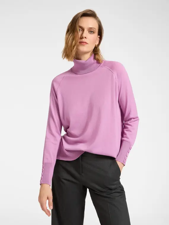 Maglia dolcevita soft touch Donna, Rosa (44 IT)