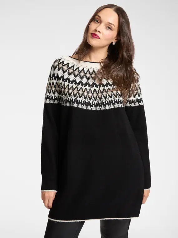 Maglia "fair isle" ricamata a mano Donna, (42 IT)