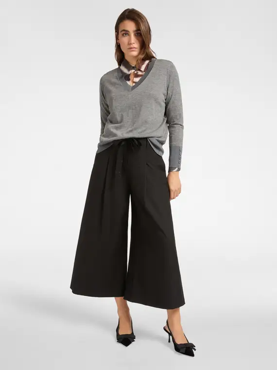 Maglia in lana soft touch Donna, Grigio (42 IT) miniatura 3