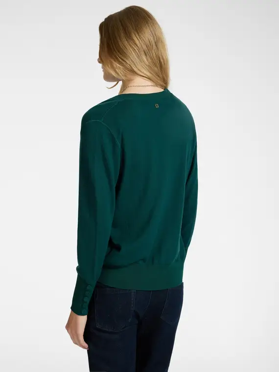 Maglia in lana soft touch Donna, Verde (42 IT) miniatura 2