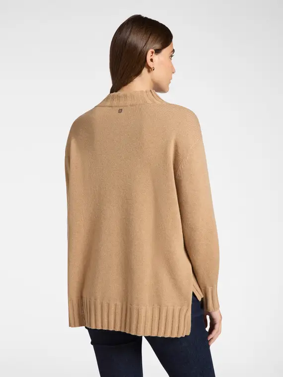 Maglia in pura lana Donna, Beige (42 IT) miniatura 2