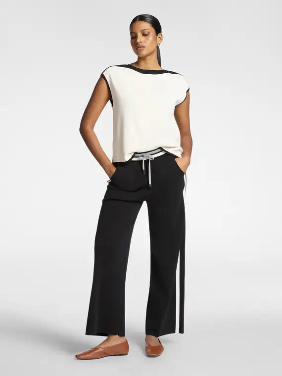 Maglia maniche corte con scollo barchetta Donna, (44 IT) miniatura 3