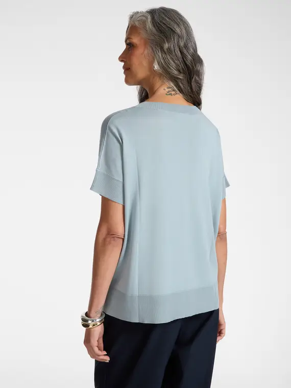 Maglia maniche corte Donna, Azzurro (44 IT) miniatura 2