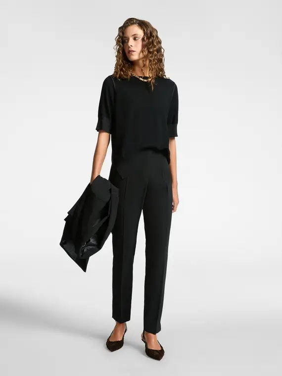 Maglia maniche corte in lana Donna, (42 IT) miniatura 3