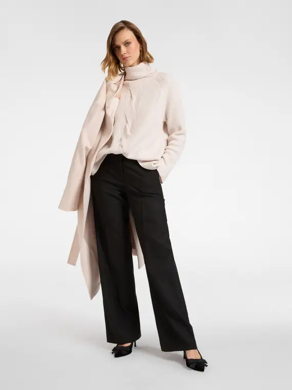 Maglia misto cashmere con treccia Donna, (42 IT) miniatura 3