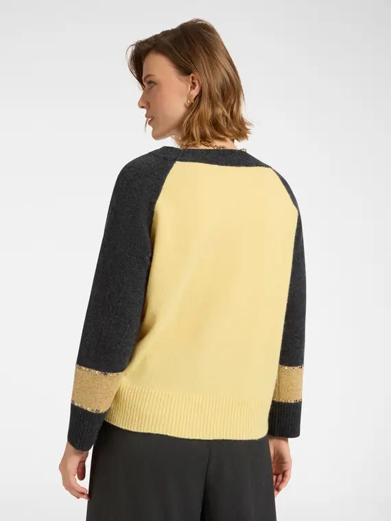 Maglia mouliné con borchie Donna, (46-48 IT) miniatura 2