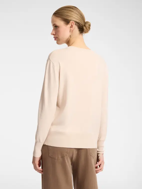 Maglia ricamata Donna, Bianco (42 IT) miniatura 2