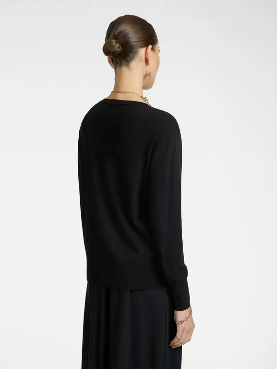 Maglia ricamata Donna, Nero (42 IT) miniatura 2