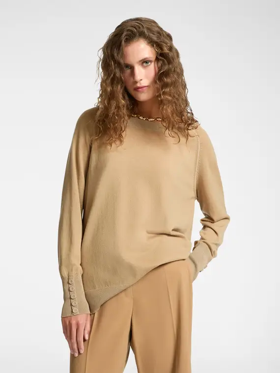 Maglia soft touch con bottoni Donna, (42 IT)