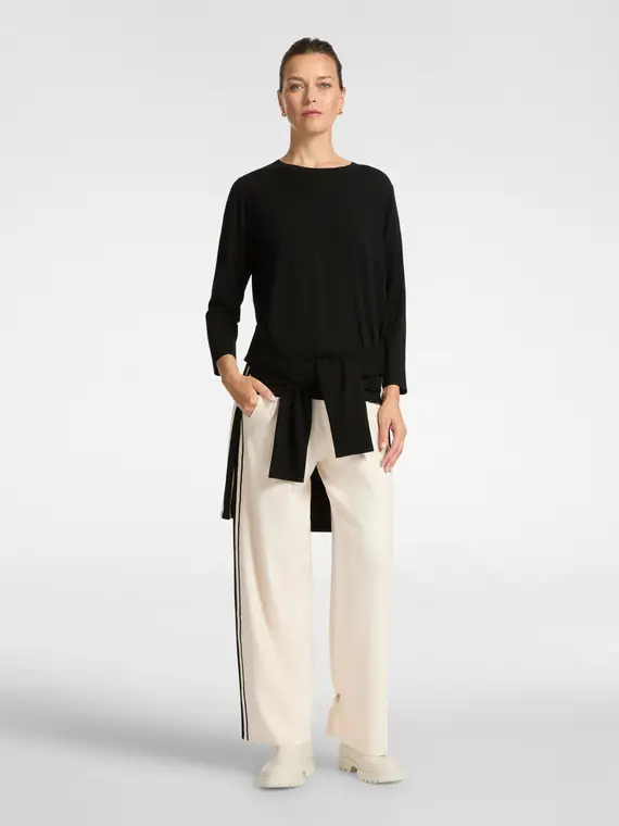 Maglia sporty girocollo Donna, Nero (42 IT) miniatura 3