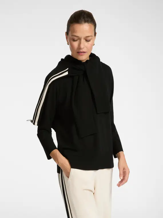 Maglia sporty girocollo Donna, Nero (42 IT)