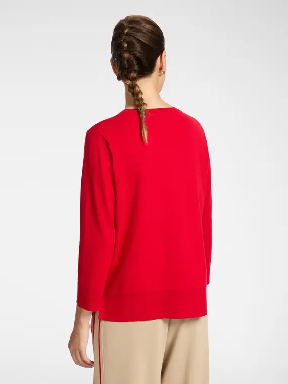 Maglia sporty girocollo Donna, Rosso (42 IT) miniatura 2