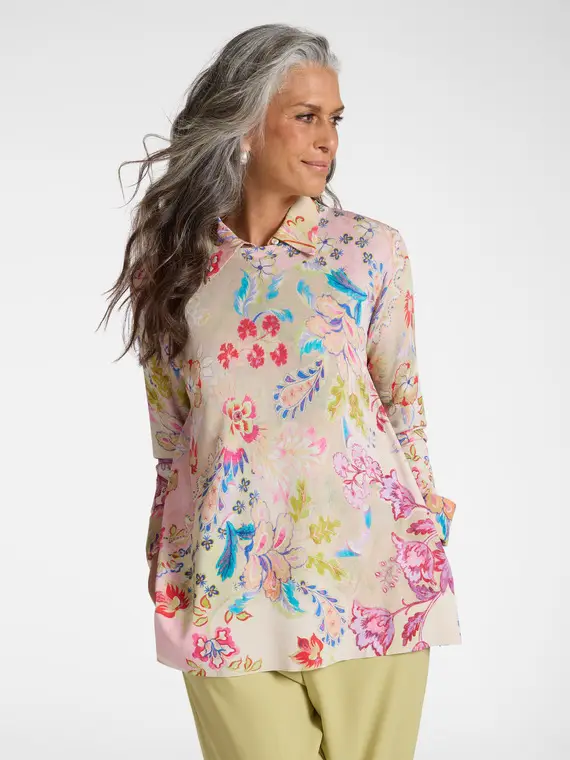 Maglia stampata Donna, Rosso (50 IT)