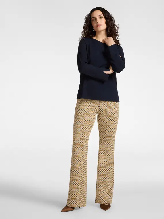 Maglia tinta unita Donna, Blu (46-48 IT) miniatura 3