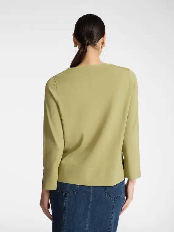 Maglia tinta unita Donna, Verde chiaro (42 IT) miniatura 2