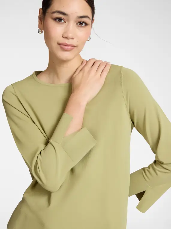 Maglia tinta unita Donna, Verde chiaro (42 IT)