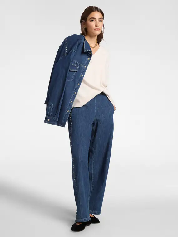 Maglia V neck Donna, Bianco (44 IT) miniatura 3