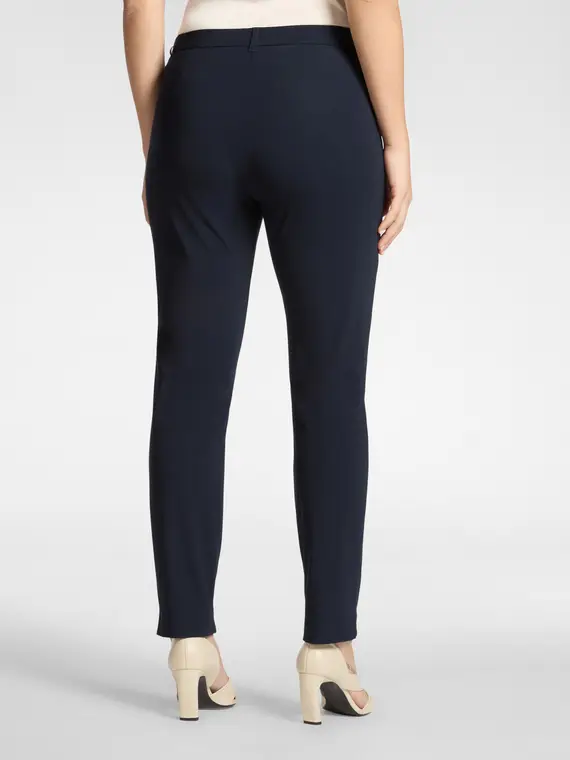 Pantaloni chinos in jersey Donna, Blu miniatura 2