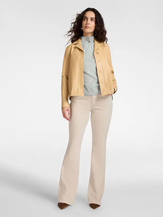 Pantaloni flare Donna, Beige