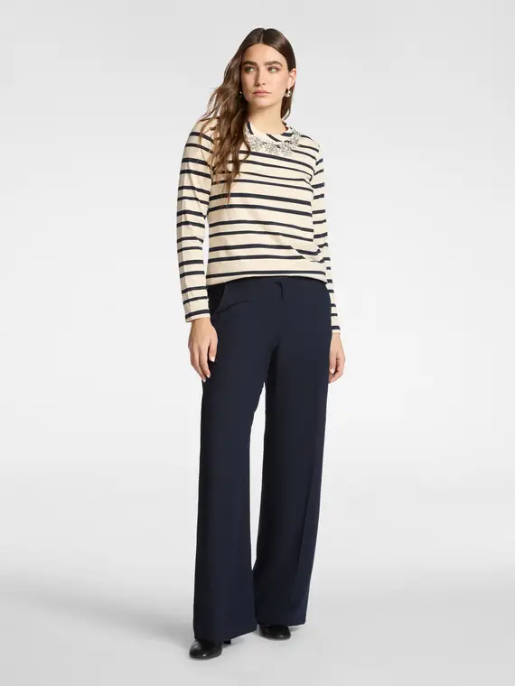 Pantaloni in cady Donna, Blu