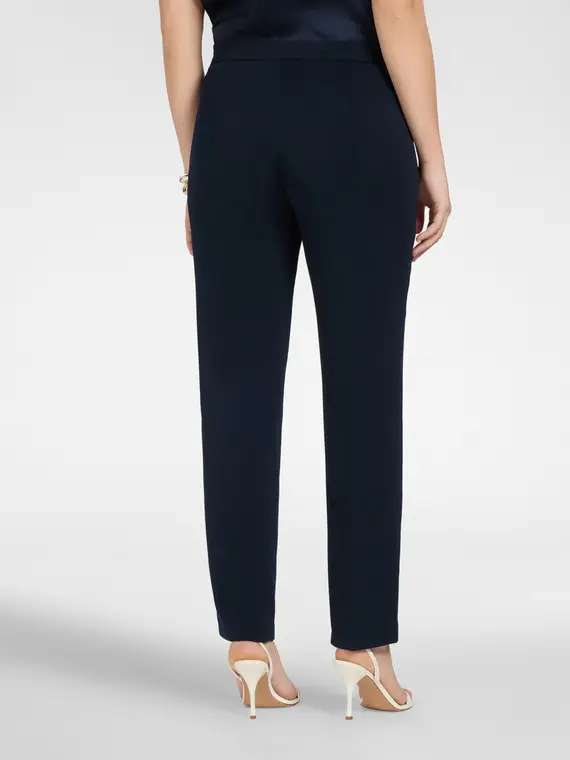 Pantaloni in cady Donna, Blu miniatura 2