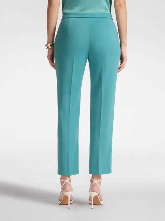 Pantaloni in cady Donna, Verde chiaro miniatura 2