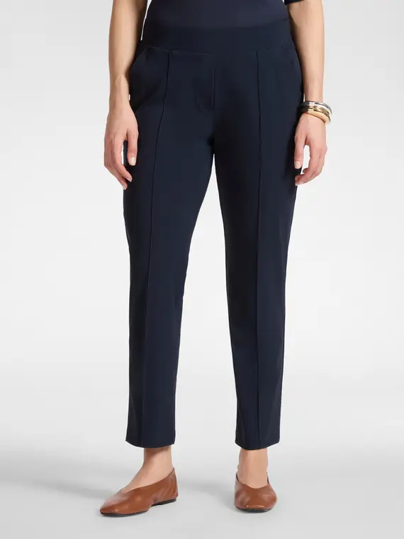 Pantaloni in jersey Donna, Blu (46-48 IT) miniatura 3