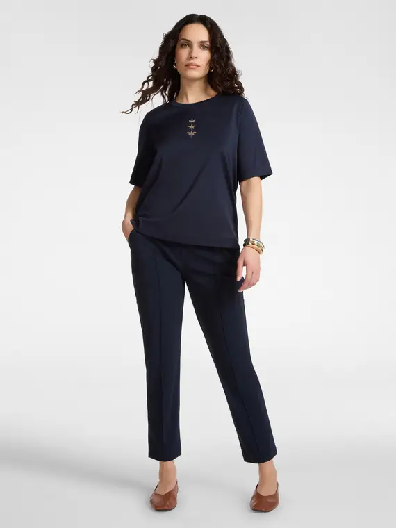 Pantaloni in jersey Donna, Blu (46-48 IT)