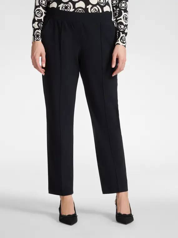 Pantaloni in jersey Donna, Nero (52-54 IT) miniatura 3