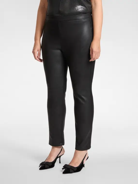 Pantaloni in punto Milano spalmato Donna, (46-48 IT) miniatura 3