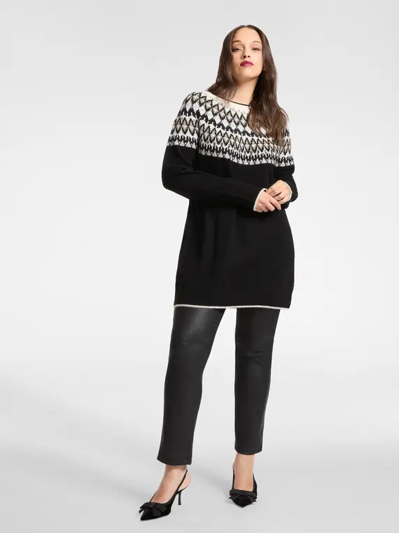 Pantaloni in punto Milano spalmato Donna, (46-48 IT)