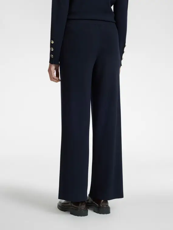 Pantaloni in tricot Donna, Blu (42 IT) miniatura 2